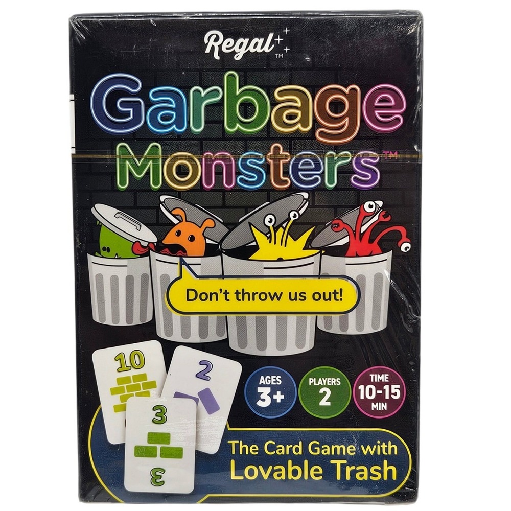 Regal Games Garbage Monsters Card Game Kids Counting Sequencing Sealed